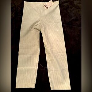 NWT Tea Collection pinstripe sparkle leggings 8